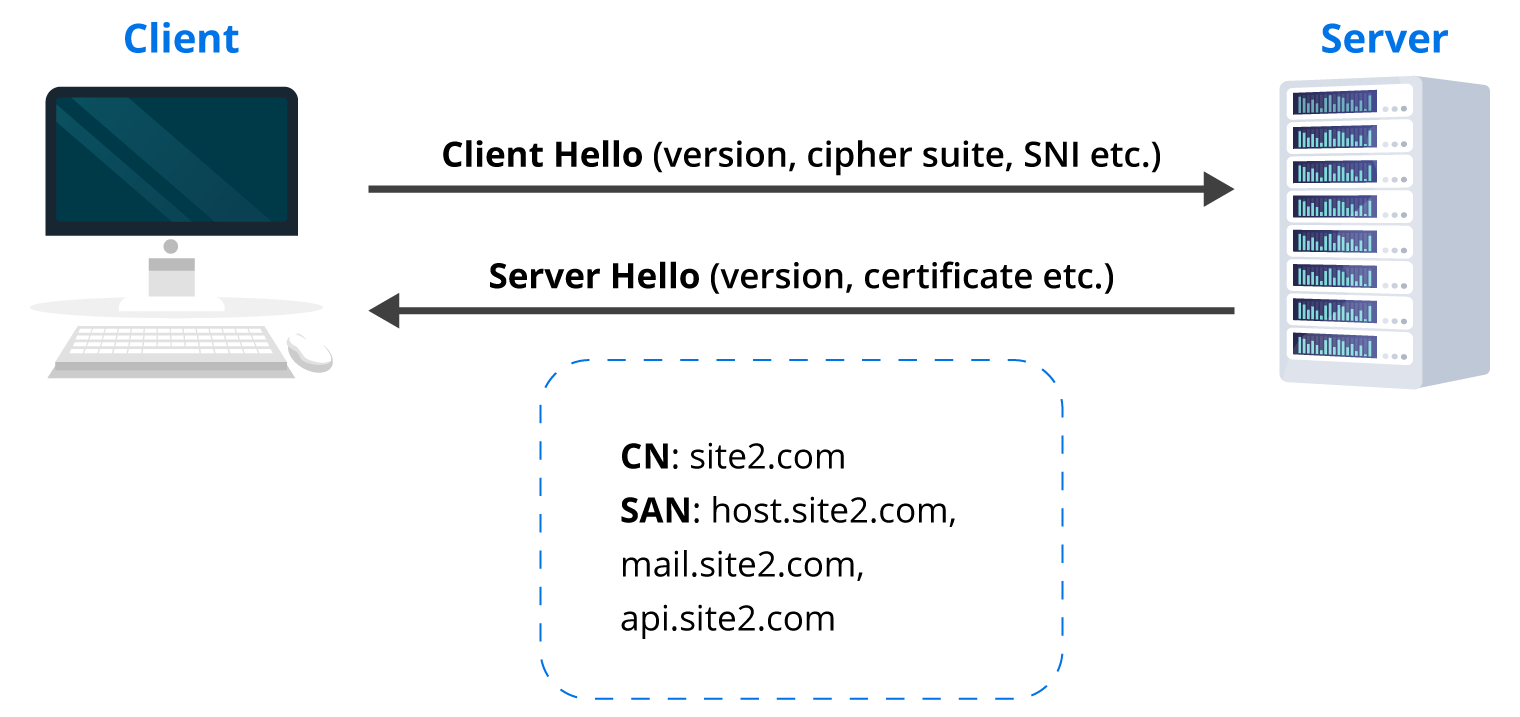 The SNI Communication Flow.