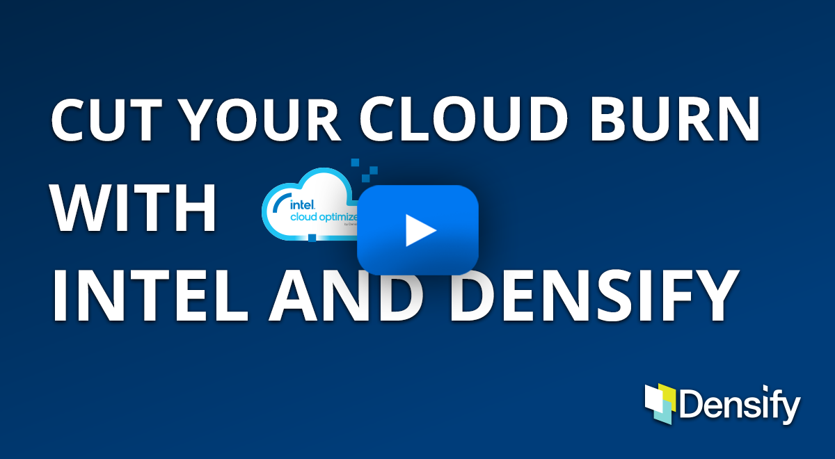Cut Your Cloud Burn with Intel and Densify
